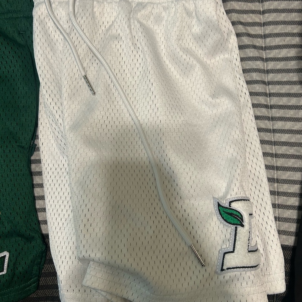 White Mesh Men's Shorts